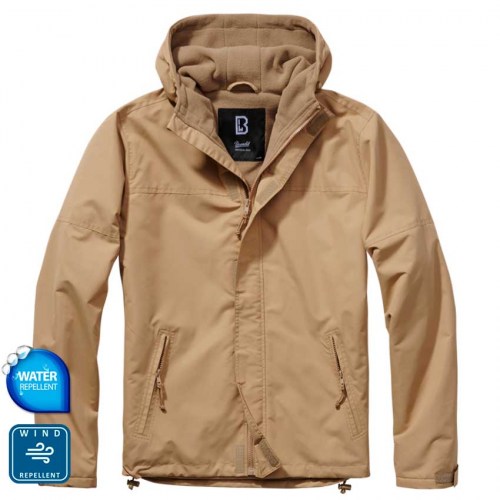 316770 Windbreaker Frontzip Camel Brandit