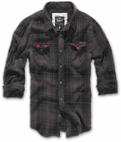 checkshirt duncan brown black