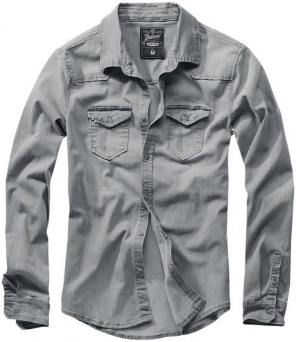 4020169 RILEY GREY DENIM SHIRT Brandit