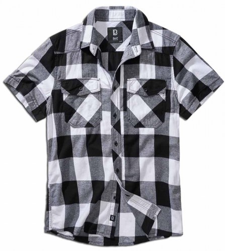 403246 Checkshirt HalfSleeve White-Black Brandit