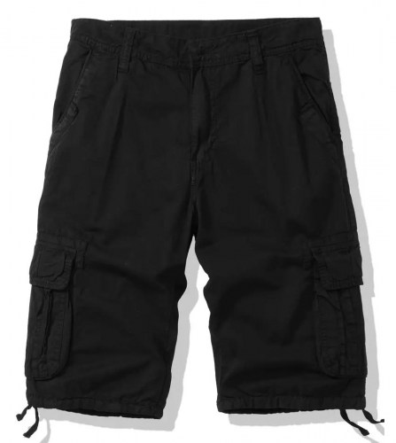 4108-1-Palablu-Cargo-Shorts-Black-front