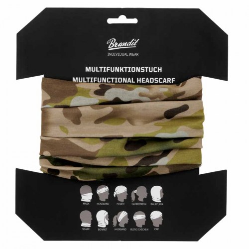 7016-161 Multifunctional Head scarf Tactical Camo Brandit