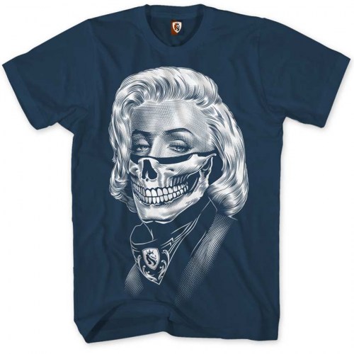A0461 navy Tshirt Marilyn Bandit Navy Ogabel