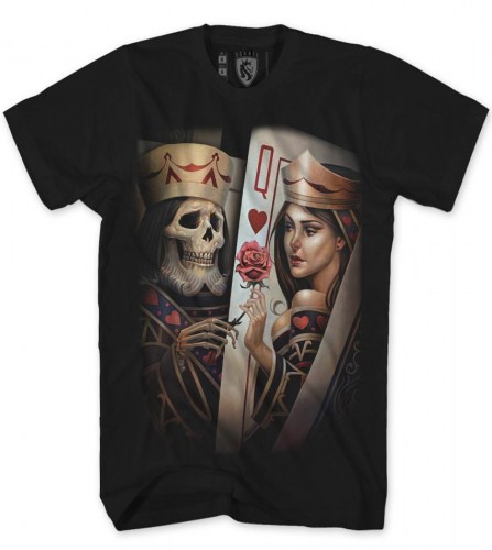 A04724 Tshirt King Player Mens Black Ogabel