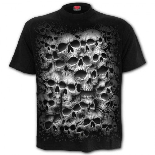 DS140601 Tshirt Diesel Punk Black SpiralDirect