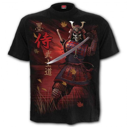 DS149600 Tshirt Samurai Black SpiralDirect