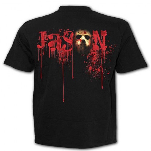 G306M101 Tshirt Friday 13th - Jason Lives Black Spiral Direct