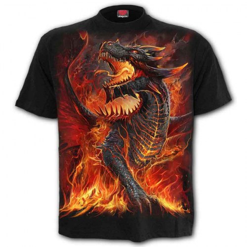 LG211600 Spiral Direct Tshirt Draconis black