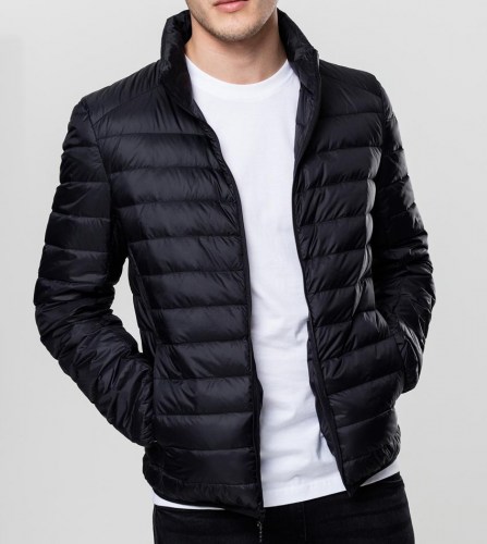 TB863 Basic Bubble Black Jacket Urban Classics