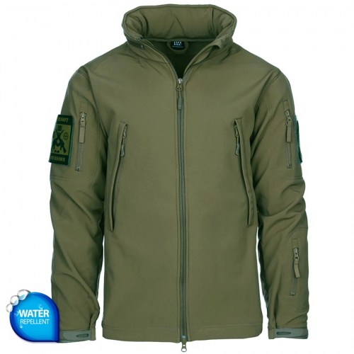 SoftShell Jacket SniperPro Olive 100% WaterResisant 101 inc