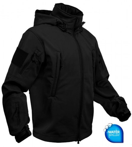 SoftShell Jacket SniperPro Black 100% WaterResisant 101 inc