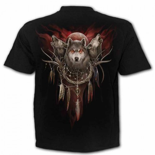 TR462601 Tshirt Cry of the wolf Black SpiralDirect