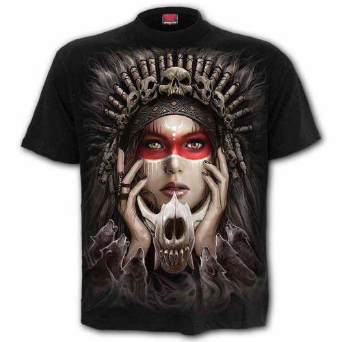 TR462601 Tshirt Cry of the wolf Black SpiralDirect