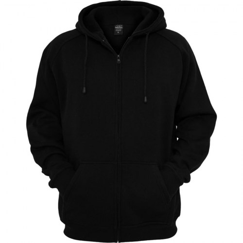 TB014C Zip Hoody Black Urban Classics