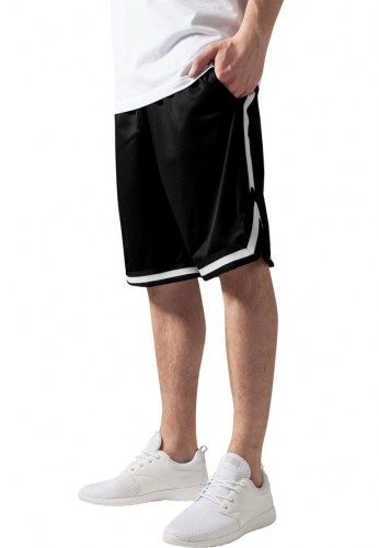 TB243 Stripes mesh Black/White Shorts Urban Classics