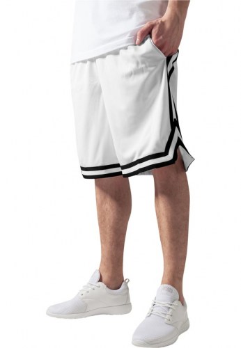 TB243 Stripes mesh White/Black Shorts Urban Classics