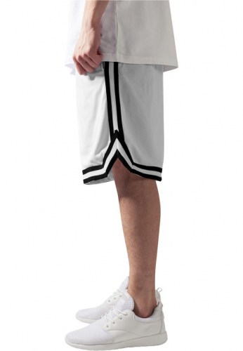 TB243 Stripes mesh White/Black Shorts Urban Classics