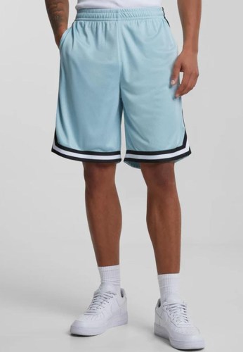 TB243 Stripes mesh OceanBlue Shorts Urban Classics