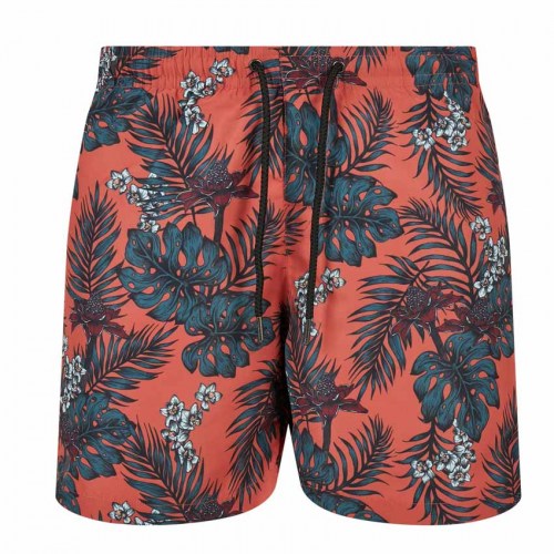 TB2679 Swimshort Pattern Dark Tropical aop Urban Classics