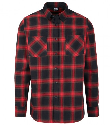 TB3195 Checked Flanell Black-White Urban Classics