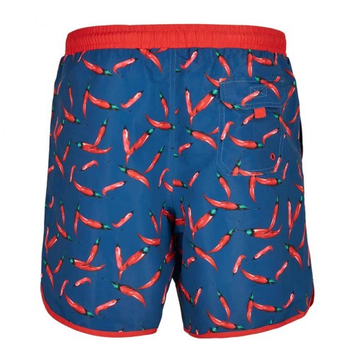 TB3706 Swimshort Retro Pattern Pepperoni Urban Classics