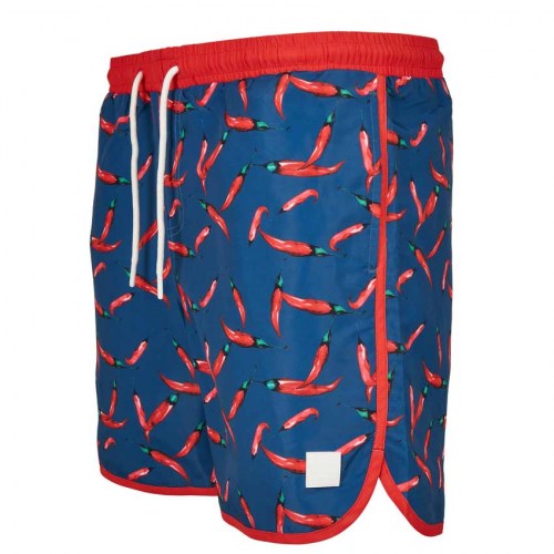 TB3706 Swimshort Retro Pattern Pepperoni Urban Classics