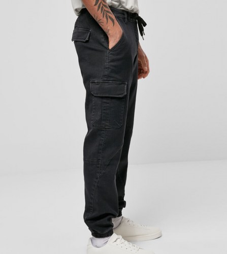 TB4459 Knitted Cargo Jean Jogging Black Urban Classics