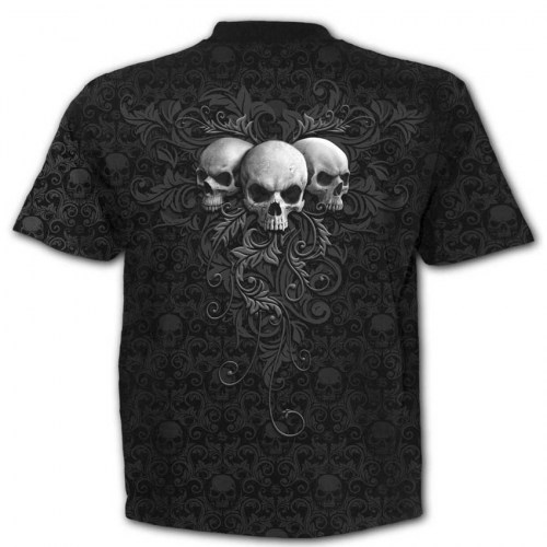 DT267639 Tshirt Skull Scroll Spiral direct